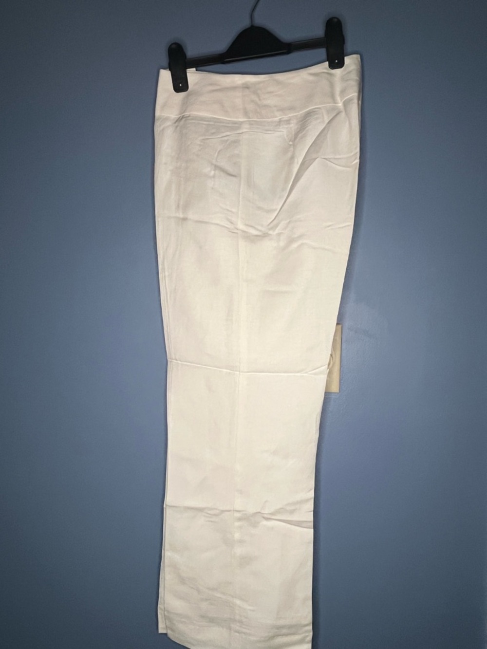 East 5th Linen White Straight-Leg Chinos